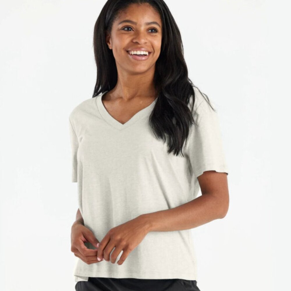 Free Fly Bamboo Heritage V-Neck Tee